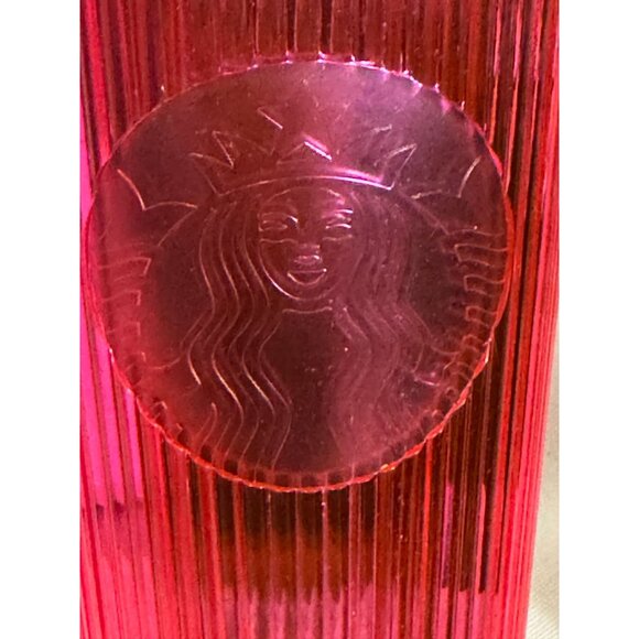 Starbucks 24 Oz Pink Textured Tumbler With Straw Reusable & BPA-Free Limited Edi - Picture 2 of 5